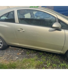 Tür vorne rechts Opel Corsa D 3 türig Farbcode Z40M AAU Farbe Champagnersilber