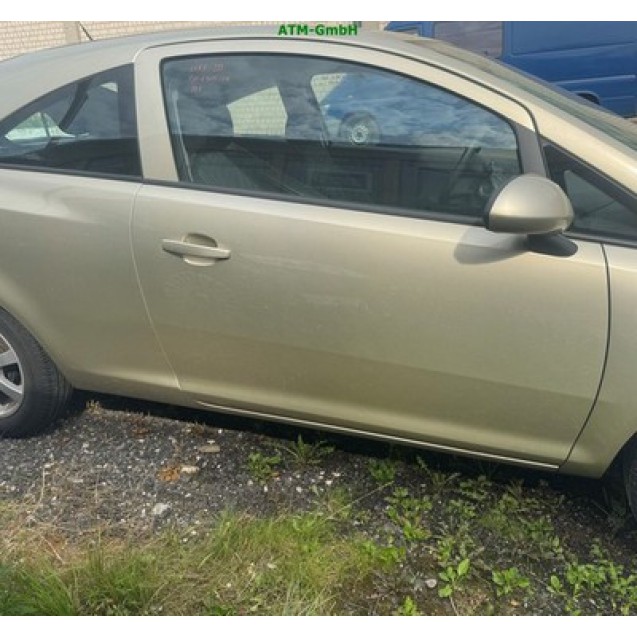 Tür vorne rechts Opel Corsa D 3 türig Farbcode Z40M AAU Farbe Champagnersilber