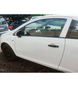 Tür vorne links Opel Corsa D 3 türig Farbcode Z474 Casablanca Arctic Eis Weiss