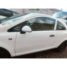 Tür vorne links Opel Corsa D 3 türig Farbcode Z474 Casablanca Arctic Eis Weiss