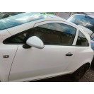 Tür vorne links Opel Corsa D 3 türig Farbcode Z474 Casablanca Arctic Eis Weiss