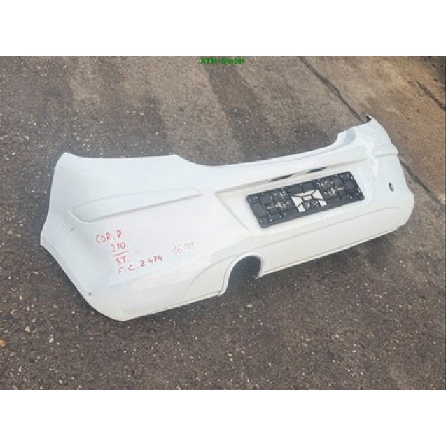 Stoßstange hinten Opel Corsa D 3 türig Farbcode Z474 Casablanca Weiss