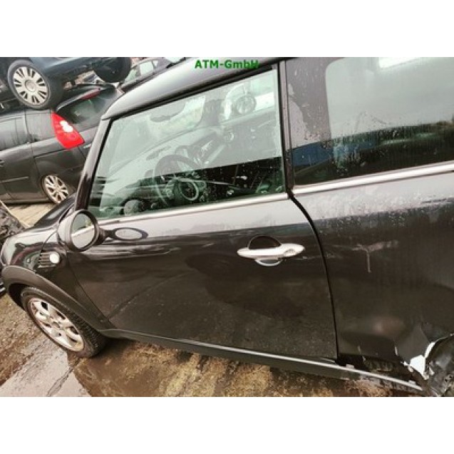 Tür vorne links Mini Cooper One R56 Farbcode A25/9 Astro Black Schwarz Metallic