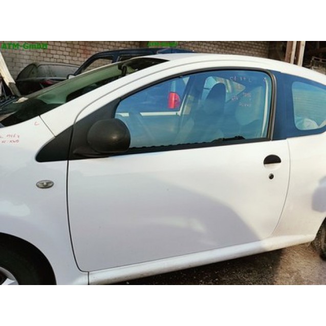 Tür links Citroen C1 3 türig Farbcode KWD Farbe Weiss Blanc Lipizan