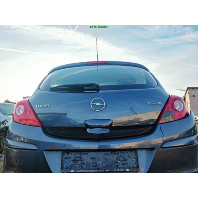 Heckklappe Opel Corsa D 3 türig Farbcode Z168 4XU Farbe Blau Metro Perl M2