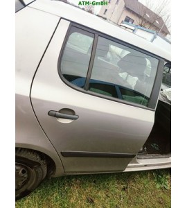 Tür hinten rechts Skoda Fabia 2 II 542 Farbcode 9202 Cappuccino Beige Metallic