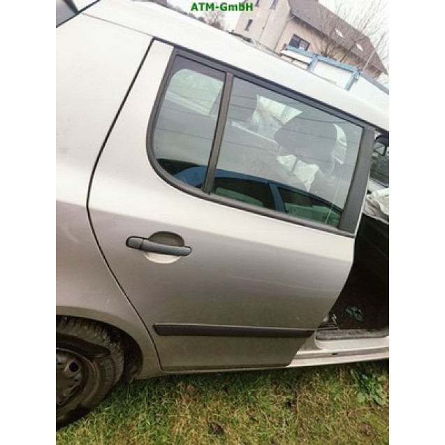 Tür hinten rechts Skoda Fabia 2 II 542 Farbcode 9202 Cappuccino Beige Metallic