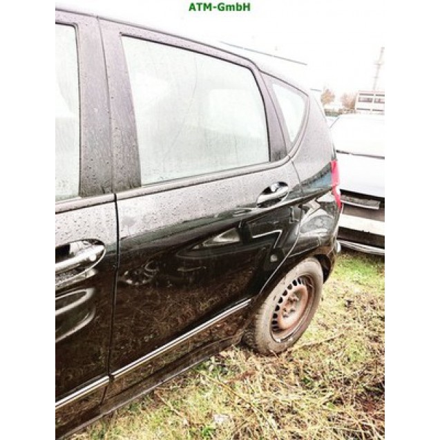 Tür hinten links Mercedes Benz A-Klasse W169 Farbcode 191 Kosmosschwarz Metallic
