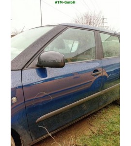 Tür vorne links Skoda Fabia 2 II Farbcode 4711 LF5A Farbe Blau Pacific Blue
