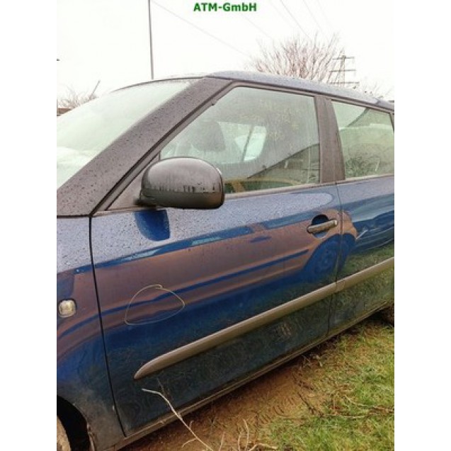 Tür vorne links Skoda Fabia 2 II Farbcode 4711 LF5A Farbe Blau Pacific Blue