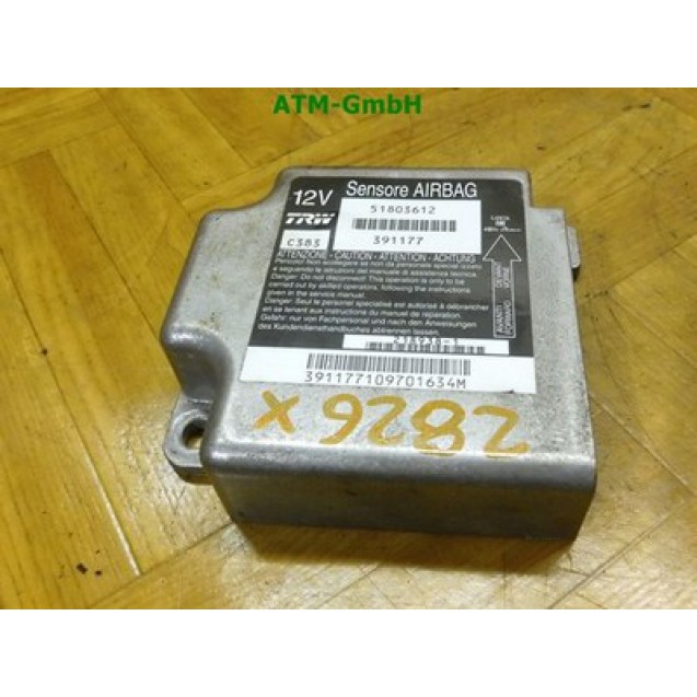 Airbagsteuergerät Steuergerät Fiat Panda TRW 12v 51803612