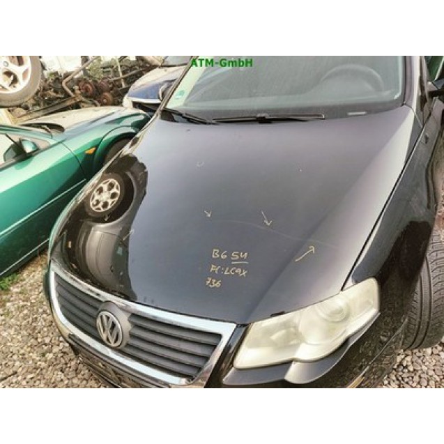 Motorhaube VW Passat B6 3C5 Farbcode LC9X Schwarz Deep Black Pearl