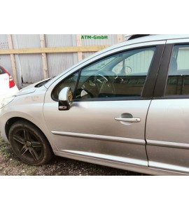 Tür vorne links Peugeot 207 SW Break Farbcode EZR Silber Aluminiumgrau Grau