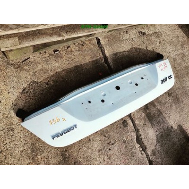 Heckklappe Unterteil Peugeot 207 CC Farbcode EWPB Farbe Weiß Eis