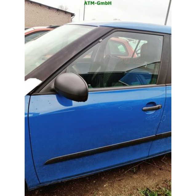 Tür vorne links Skoda Fabia 2 II 5 türig Farbcode 4590 LF5K Dynamicblau Dynamic