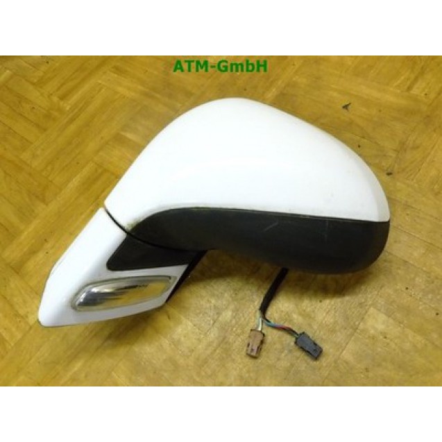 Seitenspiegel links Peugeot 207 CC Farbcode EWPB Weiß Eis 96807037XT