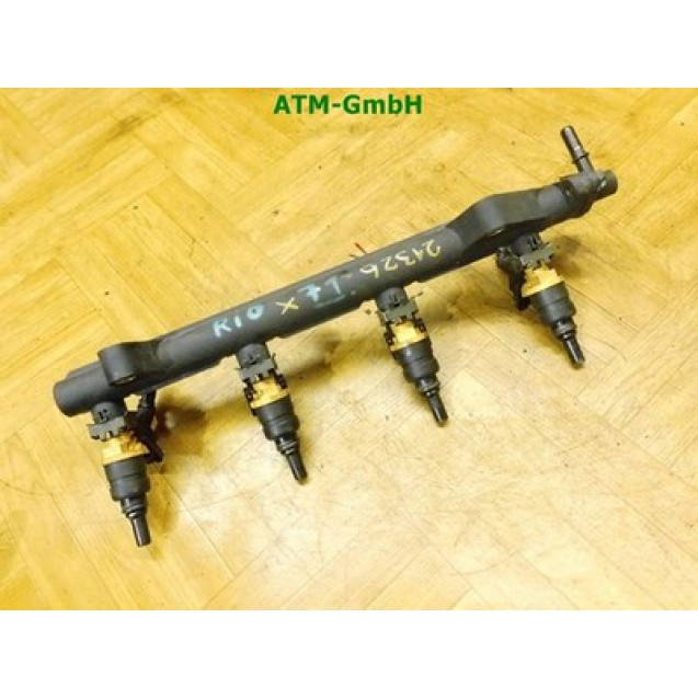 Einspritzleiste Einspritzdüse Kia Rio OK30E 13 15X