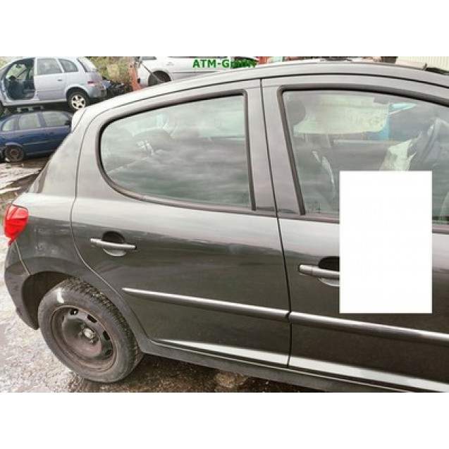 Tür hinten rechts Peugeot 207 Farbcode KTP Grau Shark Metallic