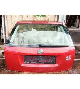 Heckklappe Skoda Fabia 1 Farbcode LF3W Farbe Flamenco Rot Red Metallic