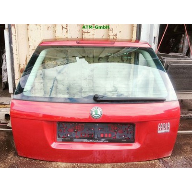 Heckklappe Skoda Fabia 1 Farbcode LF3W Farbe Flamenco Rot Red Metallic