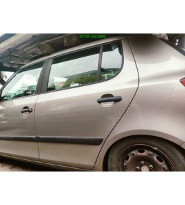 Tür hinten links Skoda Fabia 2 II Farbcode LF8H Cappuccino Beige Metallic