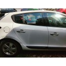 Tür hinten rechts Renault Megane 3 5 türig Farbcode DV369 Blanc Glacier Weiss