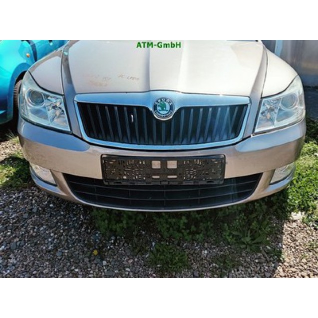 Stoßstange vorne Skoda Octavia 2 II Farbcode LF8H Cappuccino Beige Metallic