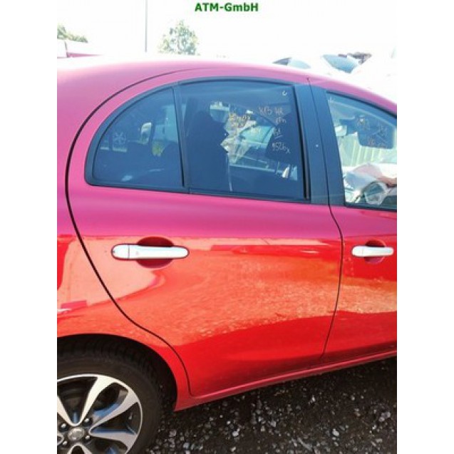 Tür hinten rechts Nissan Micra 4 IV K13 5 türig Farbcode AY AY4 Red Rot Metallic