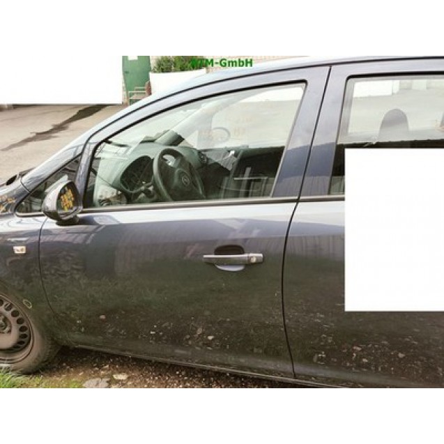 Tür vorne links Opel Corsa D Farbcode Z168 Metro Blau Blue Perl
