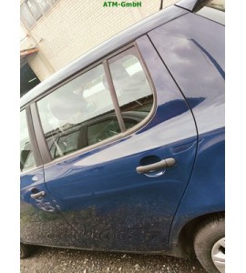 Tür hinten links Skoda Fabia 2 II Farbcode LF5A Pacific Blue Blau Modra Pacific