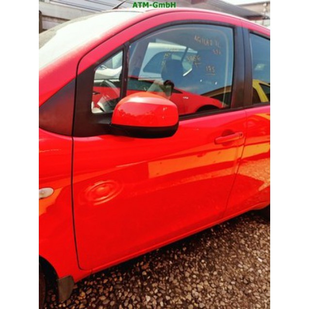 Tür vorne links Opel Agila B Farbcode Z727 4VA ZCFB Rot Glutrot Tomatenrot