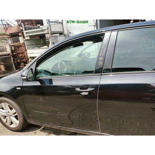 Tür vorne links VW Golf 6 5 türig Farbcode LC9X Deepblack Perleffekt Schwarz