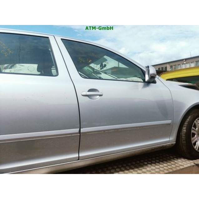 Tür vorne rechts Skoda Octavia 2 II Farbcode LA7W Reflexsilber Silber Metallic