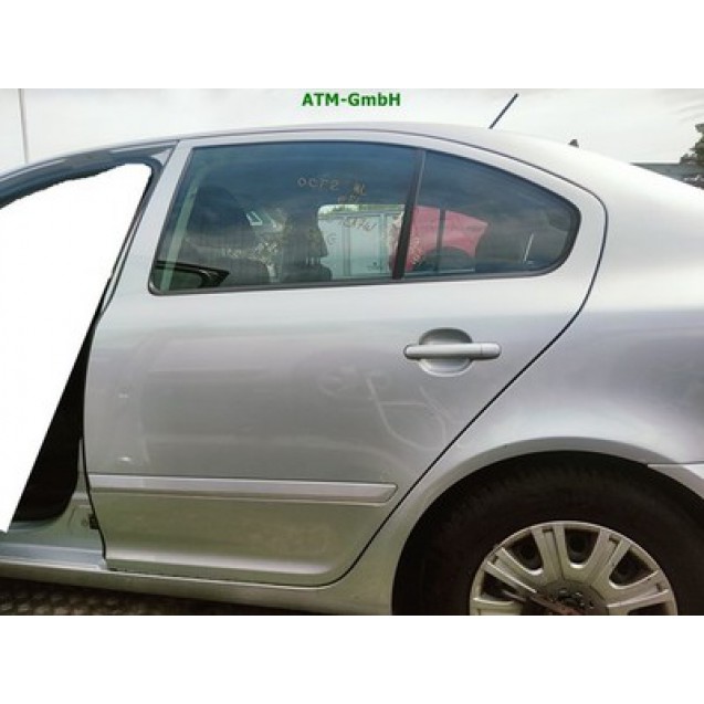 Tür hinten links Skoda Octavia 2 II Farbcode LA7W Reflexsilber Silber Metallic