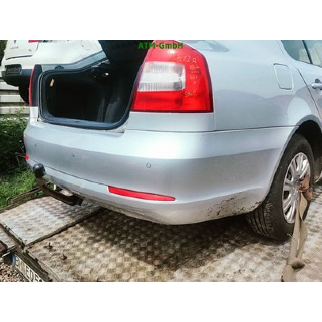Stoßstange hinten Skoda Octavia 2 II  Farbcode LA7W Reflexsilber Silber Metallic