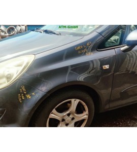 Kotflügel links Opel Corsa D Farbcode Z168 4XU Metroblau Metro M2 Fahrerseite