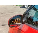 Seitenspiegel links Skoda Fabia 2 II Farbcode LF3K 8T8T Farbe Corridarot Rot