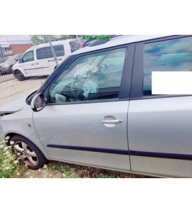 Tür vorne links Skoda Fabia 2 II Kombi Farbcode LA7W Brilliant Silber Metallic