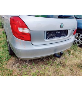 Stoßstange hinten Skoda Fabia 2 Kombi Farbcode LA7W Brilliantsilber Metallic