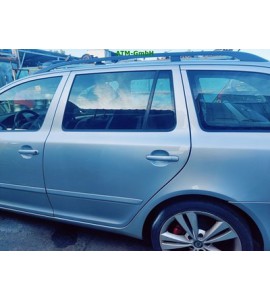 Tür hinten links Skoda Octavia 2 II Farbcode 9156 LA7W Reflexsilber Metallic