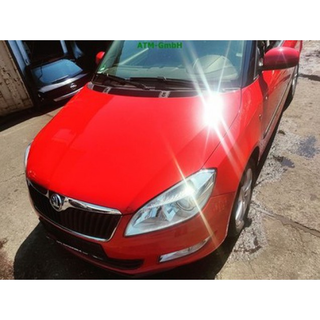 Motorhaube Skoda Fabia 2 II Farbcode LF3K 8T8T Farbe Corridarot Rot