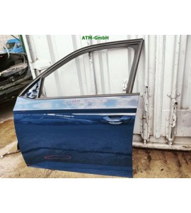 Tür vorne links Skoda Fabia 3 III Farbcode LF5A Farbe Pacific Blau Blue Azul